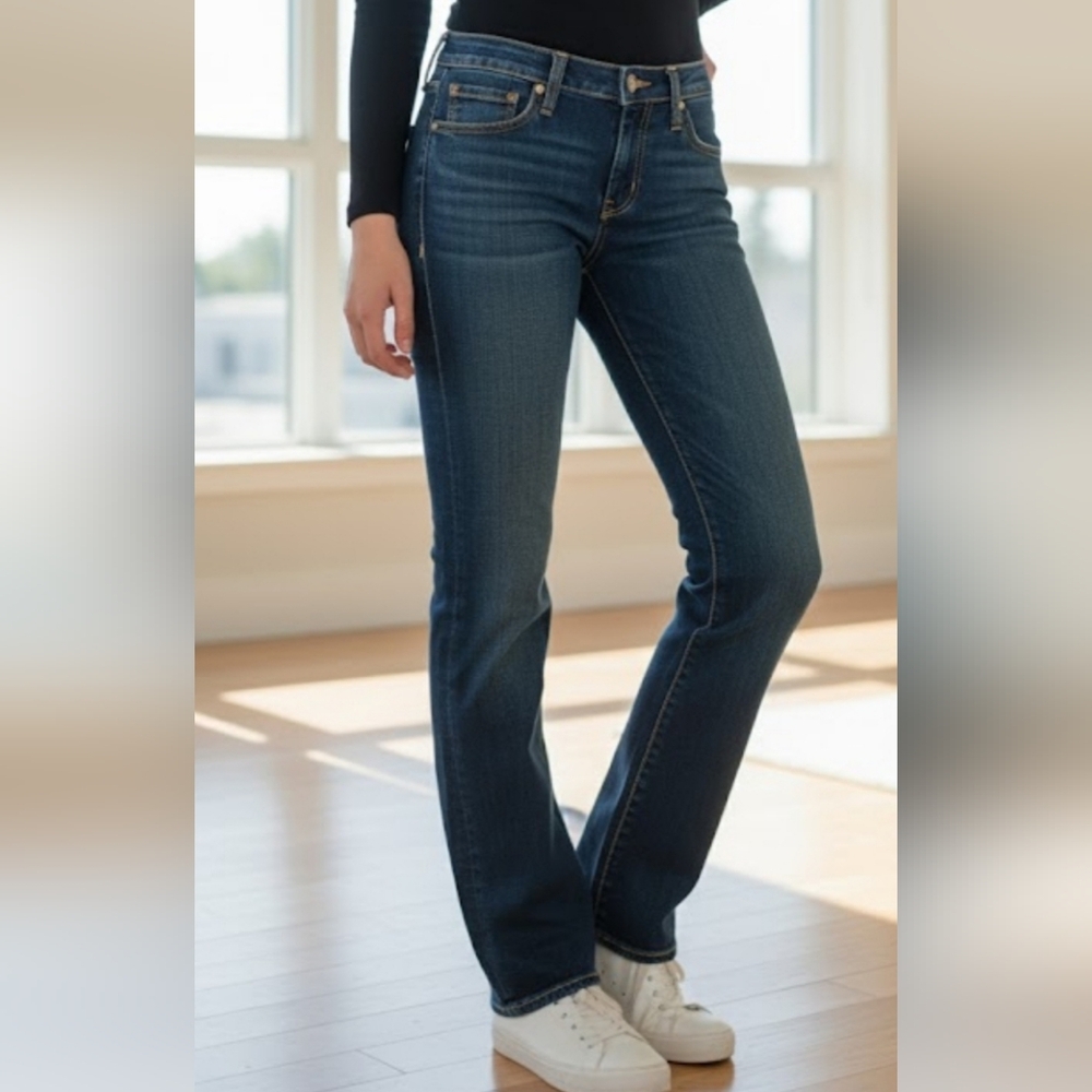 🔥True Religion Women's Straight Leg Blue Jeans 27x34